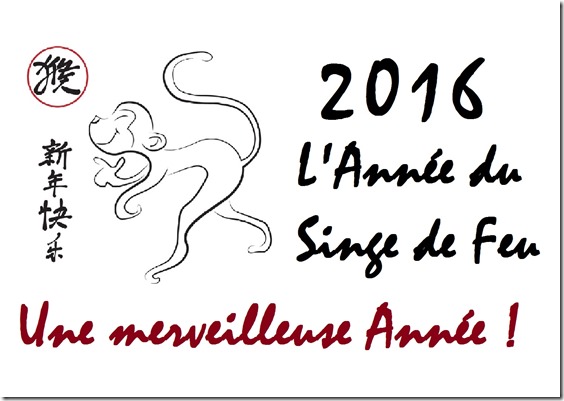 Nouvel an chinois 2016 l'année du Singe